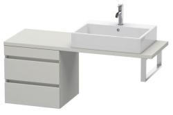 Тумба/шкафчик для консоли/столешницы Duravit DuraStyle под раковину 50х47,8х51,2 см, подвесная, ДСП, цвет: бетонно-серый, 2 выдвижных ящика, прямоугольная