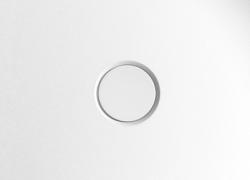 Накладка на слив ABBER AB0004 белая, круглая, для ванны 