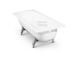 Ванна ВИЗ Donna Vanna 150х70, стальная, с ножками, цвет- белая, без антискольжения, российского производства, Исетского завода, в квартиру, дом, дачу DV-5590