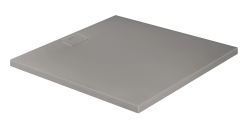 Душевой поддон Duravit Stonetto 120х120х5, минеральное литье DuraSolid, цвет: бетон, антискольжение, (без установочного комплекта, без экрана, без слива), квадратный