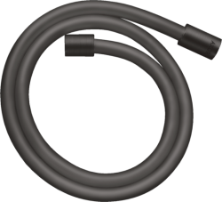 Шланг для душа Axor Starck 160 см, 1/2” и 1/2”  для душа/лейки/ванны, с металлическим эффектом, без лейки, внутренняя резьба, пластиковый, цвет шлифованный черный хром, душевой, для душа/ванной