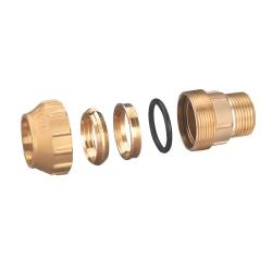 Муфта ПНД VIEIR 40х1 1/4"нр. фитинг латунный компрессионный (обжим) для полиэтиленовых (пэ) труб
