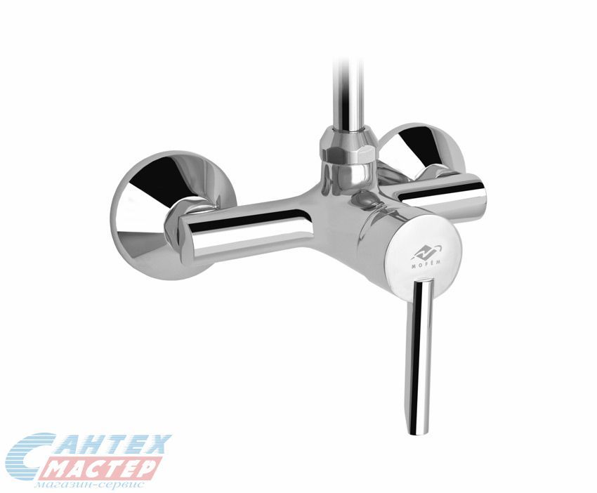 Смеситель для душа Mofem Rumba 402 однорычажный, керамический, настенный, без излива/шланга/лейки, латунь хром, хромированный