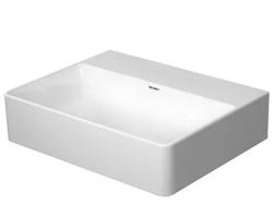 Раковина DURAVIT DuraSquare DuraCeram 45х35х11 см, подвесная, прямоугольная, санфарфор, цвет белый, без отверстия под смеситель, без перелива