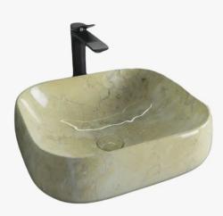 Раковина для ванной CeramaLux MNC 188 45х14,5х40 накладная, прямоугольная, керамическая/фарфоровая, цвет бежевый, без отверстия под смеситель, без слива-перелива