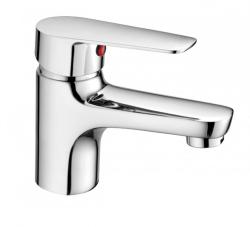 Смеситель для раковины/умывальника Accoona, однорычажный, неповоротный, керамический, длина излива 96 мм, цинк, цвет хром