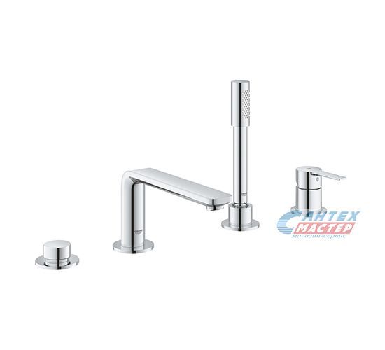 Смеситель для ванны Grohe Lineare New с душевым гарнитуром на 4 отверстия хром 19577001