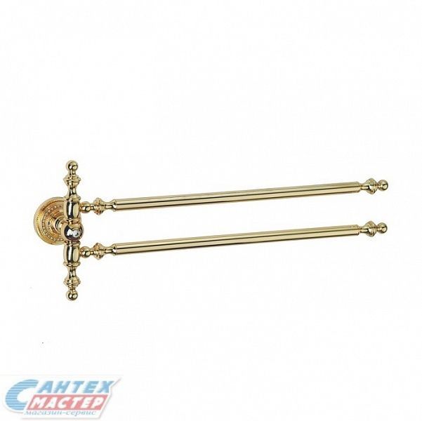 Полотенцедержатель Boheme Imperiale двойной золото 10413