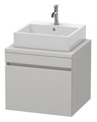Тумба/шкафчик для консоли/столешницы Duravit DuraStyle под раковину 60х54,8х51,2 см, подвесная, ДСП, цвет: бетонно-серый, 1 выдвижной ящик, прямоугольная