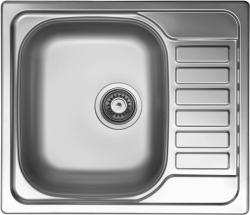 Мойка Ukinox Гранд, 58х50 см, врезная, стальная, прямоугольная, цвет нержавеющая сталь полированная, с отверстием под смеситель, слив-перелив, с крылом, левая/левосторонняя, для кухни Мойка Ukinox Гранд, 58х50 см, врезная, стальная, прямоугольная, цвет нержавеющая сталь полированная, с отверстием под смеситель, слив-перелив, с крылом, левая/левосторонняя, для кухни