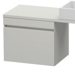 Тумба/шкафчик для консоли/столешницы Duravit DuraStyle под раковину 40х47,8х51,2 см, подвесная, ДСП, цвет: бетонно-серый, 1 выдвижной ящик, прямоугольная