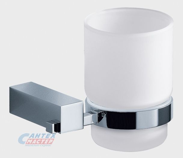 Стакан Zeegres Cub настенный хром/прозрачное стекло 21102101