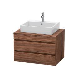 Тумба под раковину для консоли/столешницы Duravit DuraStyle 80х54,8х51,2 см, подвесная, ДСП, цвет: орех темный, 2 выдвижных ящика, прямоугольная