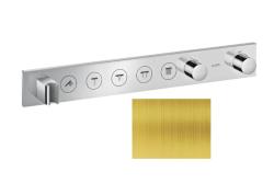 Смеситель для душа Axor ShowerSolutions Select 670/90, термостатический, для 5 потребителей, скрытого/настенного монтажа, без излива/шланга/лейки, прямоугольный, латунный, цвет полированная медь, с термостатом, встроенный/встраиваемый/термостатный