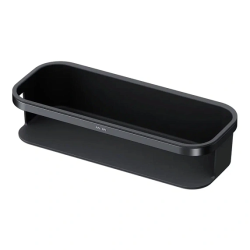 Полка-корзина для душа AM.PM Func, настенная, форма прямоугольная, нержавеющая сталь/пластик, для душа/душевой кабины, цвет черный матовый