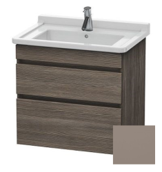 Тумба/шкафчик для консоли/столешницы Duravit DuraStyle под раковину 60х54,8х51,2 см, подвесная, ДСП, цвет: сосна терра/базальт, 2 выдвижных ящика, прямоугольная