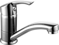 Смеситель для раковины Lemark plus Strik LM1107C однорычажный, поворотный, керамический, с низким изливом, высота излива 6,8 см, латунь, покрытие хром, цвет хром