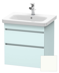 Тумба/шкафчик для консоли/столешницы Duravit DuraStyle под раковину 50х54,8х51,2 см, подвесная, ДСП, цвет: светло-голубой/белый матовый, 2 выдвижных ящика, прямоугольная