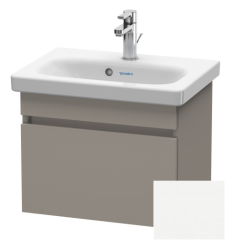 Тумба/шкафчик для консоли/столешницы Duravit DuraStyle под раковину 60х54,8х51,2 см, подвесная, ДСП, цвет: базальт/белый матовый, 1 выдвижной ящик, прямоугольная