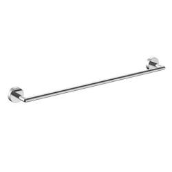 Полотенцедержатель Raglo R320.01, одинарный, 600 мм настенный, неповоротный, латунь, для полотенец в ванную/туалет/душевую кабину, цвет хром