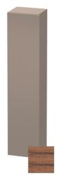 Пенал Duravit DuraStyle, 40x36x180 см, подвесной, (левый), с дверцей, с полкой, со стеклянными полками, цвет: орех/базальт, в ванную комнату