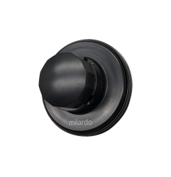 Держатель Milardo Easy ABS пластик, черный матовый, сменный (запасной), для крепления аксессуаров для ванной комнаты, монтаж без сверления EASBWP0M58