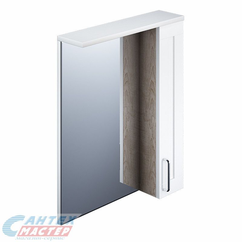 Шкаф зеркальный Iddis Sena 60 белый/дерево