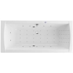 Ванна Excellent Aquaria Lux Slim NANO, 180х80 см, акриловая, цвет- белый/хром, (с гидромассажем), с каркасом, прямоугольная, правосторонняя/левосторонняя, правая/левая, универсальная, приставная/встраиваемая