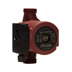 Насос циркуляционный WERTRUS WRS 25/80 L180 мм, напор 8 м, 245 Вт, 220 В, 170 л/мин для отопления, центробежный, корпус чугун