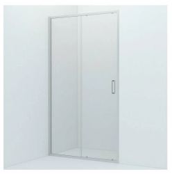 Душевая дверь IDDIS Zodiac 110х195 см, прозрачное стекло в нишу, открывание правое/левое, прозрачное закаленное стекло, профиль хром, прямоугольная (душевое ограждение без поддона), стеклянное