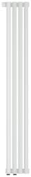 Радиатор отопления Сунержа Эстет-1 EU50 левый 1200х180 4 секции, цвет матовый белый, нижнее левое подключение, нержавеющая сталь, трубчатый