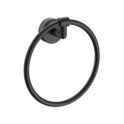 Полотенцедержатель Raglo R320.04.09, настенный, форма кольцо, латунь, для полотенец в ванную/туалет/душевую кабину, цвет графит