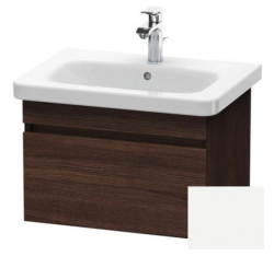 Тумба под раковину для консоли/столешницы Duravit DuraStyle 80х47,8х51,2 см, подвесная, ДСП, цвет: каштан темный/белый матовый, 1 выдвижной ящик, прямоугольная