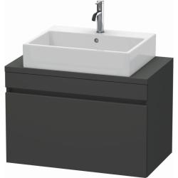 Тумба под раковину для консоли/столешницы Duravit DuraStyle 80х54,8х51,2 см, подвесная, ДСП, цвет: графит матовый, 1 выдвижной ящик, прямоугольная