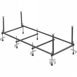 Монтажный комплект к ванне 170х70 Roca Leon серый, стальной, прямоугольный, каркас, комплект креплений, система слив-перелив 248660000