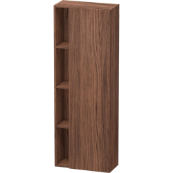 Пенал Duravit DuraStyle, 50x24x140 см, подвесной, (правый), с дверцей, с закрытыми/открытыми полками, цвет: орех темный, в ванную комнату
