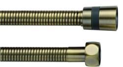 Душевой шланг ROSE 100 см, 1/2” и 1/2”  (бронза) для душа/лейки/ванны, в металлической/железной оплетке, без лейки, внутренняя резьба