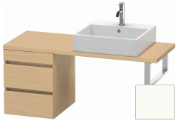 Тумба/шкафчик для консоли/столешницы Duravit DuraStyle под раковину 40х47,8х51,2 см, подвесная, ДСП, цвет: натуральный дуб/белый матовый, 2 выдвижных ящика, прямоугольная
