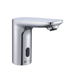 Смеситель для раковины Lemark Project бесконтактный (сенсорный), излив короткий, длина 12 см, высота 12 см, латунь, цвет хром, без донного клапана, питание 240V/4xAA