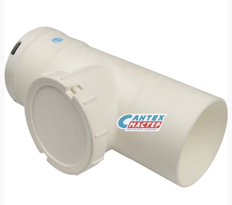 Элемент дымохода конденсационный STOUT Ø80 п/м PP-FE  РЕВИЗИЯ T образная SCA-8080-010210