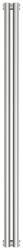 Радиатор отопления Сунержа Эстет-0 1200х90 2 секции, цвет сатин, универсальное подключение, нержавеющая сталь, трубчатый