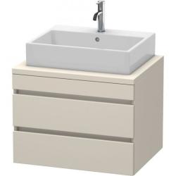 Тумба/шкафчик для консоли/столешницы Duravit DuraStyle под раковину 80х47,8х51,2 см, подвесная, ДСП, цвет: белый глянец/базальт, 2 выдвижных ящика, прямоугольная
