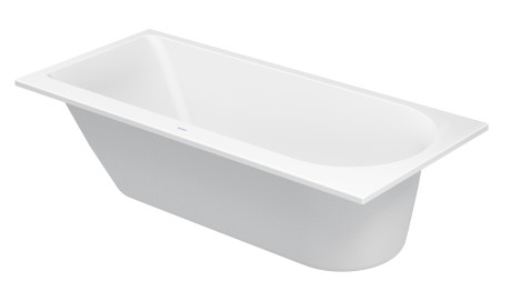 Ванна Duravit Darling New 170х75 см встраиваемая/пристенная, акриловая, цвет: белый, (без гидромассажа, ножек, сифона, фронтальной панели), прямоугольная, с одним наклоном для спины слева