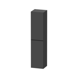 Пенал Duravit D-Neo, 40x36x176 см, подвесной, (правый), с распашной дверцей/одностворчатый, с 5 стеклянными полками, цвет: графит матовый, в ванную комнату