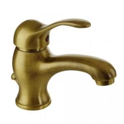 Смеситель для раковины Migliore Grazia, однорычажный, неповоротный, длина 120 мм, керамический картридж, латунь, цвет бронза