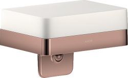 Дозатор Axor Universal Accessories для жидкого мыла, настенный, металл/стекло, цвет полированое красное золото, емкость дозатора объемом - 180 мл, для кухни/ванной, на стену