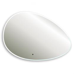 Зеркало Abber Kontur 60х92 см, с LED/ЛЕД-подсветкой, нестандартное, бесконтактный выключатель, диммер, для ванны, навесное/подвесное/настенное