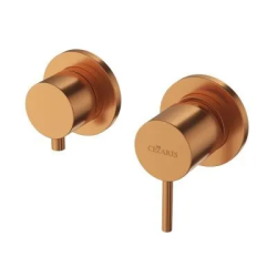 Смеситель для душа Cezares Leaf, встраиваемый, на 3 выхода, однорычажный, без излива, керамический, латунь, внутренний (скрытый монтаж), цвет Sunset