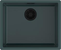 Мойка кухонная Omoikiri Yamakawa 55 Integra-DO, 55,6х45,6 см, врезная, из искусственной керамики (Artceramic), прямоугольная, цвет глубокий океан, без отверстия под смеситель, без крыла, слив-перелив