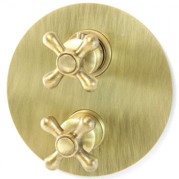 Смеситель для душа Webert Armony термостатический, скрытого монтажа, на 2 потока, керамический, настенный, без излива/шланга/лейки, латунь бронза